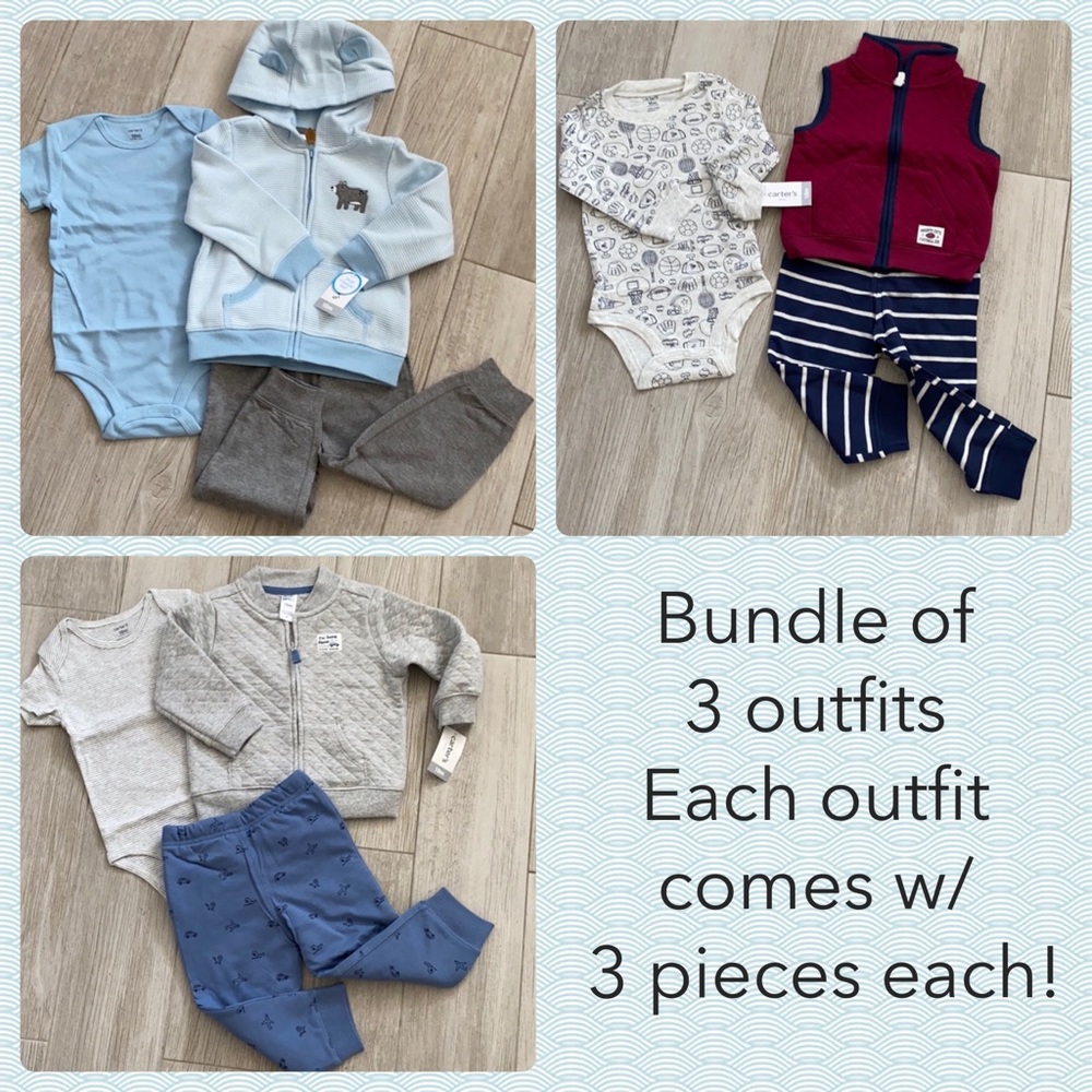 Bundle of THREE outfits! Brand new with tags.